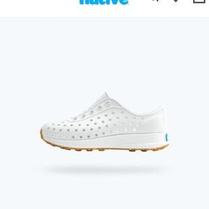 Native Kids Water Shoes - White and Tan